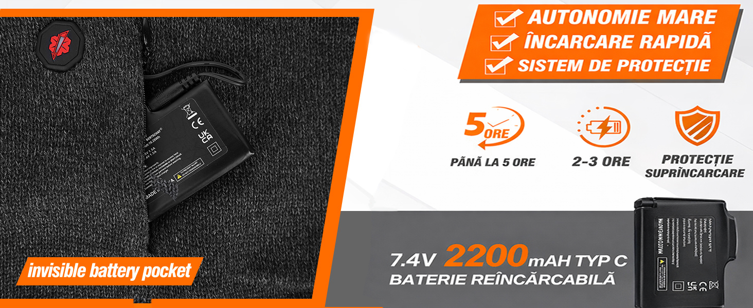 Fular electric cu incalzire, incalzitor de gat, 3 nivele temperatura, multicolor, dimensiune universala, unisex - foto 5