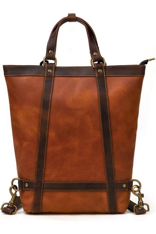 Geanta din Piele Naturala 100% Cowhide Neonaturals, Crazy Horse Handmade, casual, catarame de alama - foto 1