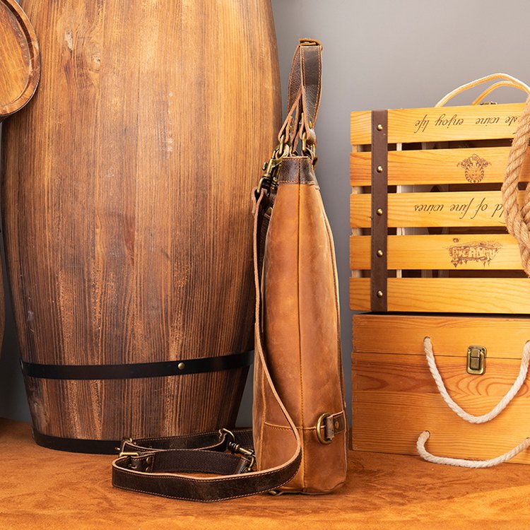 Geanta din Piele Naturala 100% Cowhide Neonaturals, Crazy Horse Handmade, casual, catarame de alama - foto 3