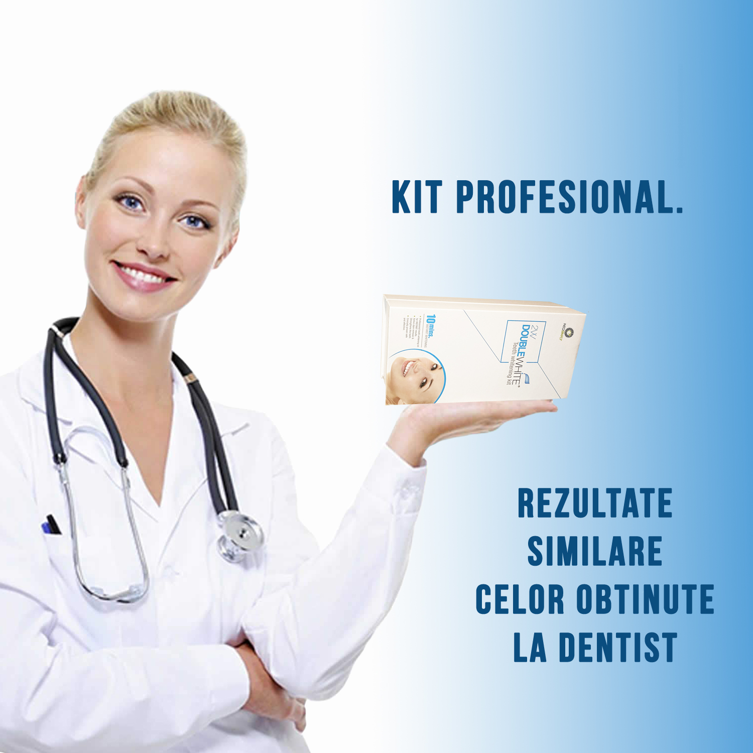Kit pentru albirea dintilor, Aparat cu 5xLED, Gel de albire fara peroxid (3 seringi de 3ml), Gutiera - foto 9