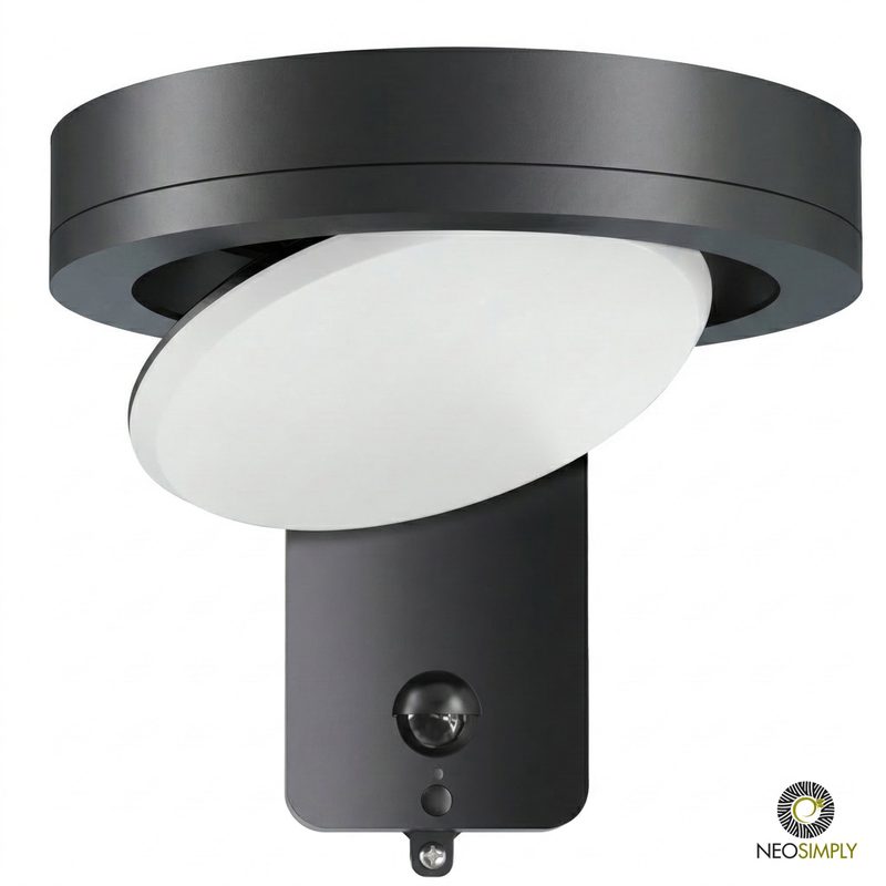 Lampa Solara Aplica LED Exterior 1000LM cu Senzor Miscare PIR, 4 Moduri Iluminare, Unghi Reglabil 180°, Panou Solar, Lumina Naturala 4000K, IP44 – Iluminat Curte, Terasa, Fatada, Gradina - foto 3