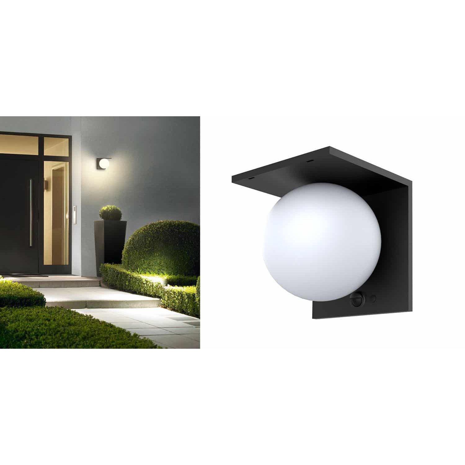 Lampa Solara LED Portabila de Exterior, Ball ⚽ Camping, 1000 lumeni, Unghi 120grade, 4 Moduri de utilizare, cu senzor de miscare si de luminozitate, Black - foto 5