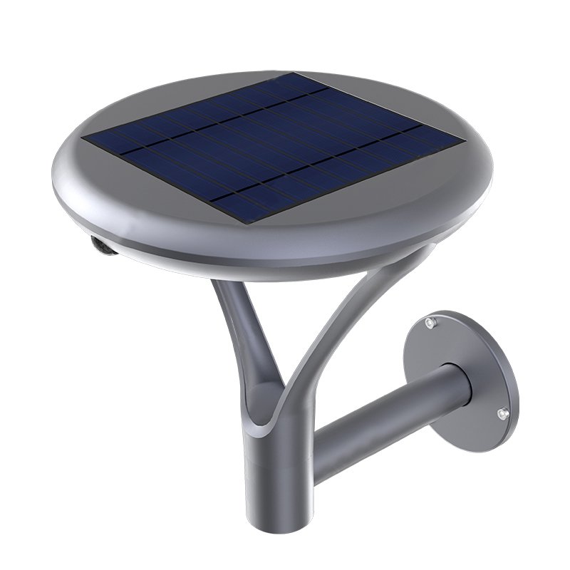Lampa Solara LED Portabila de Exterior, Camping, 2000 lumeni, 3 Moduri de utilizare, cu senzori de luminozitate si miscare, Grey - foto 3