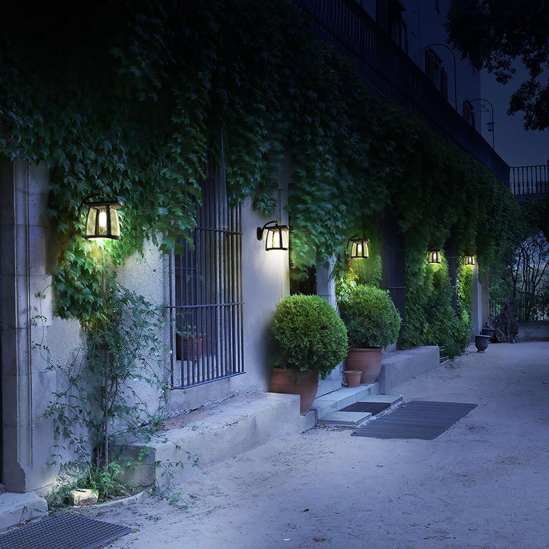Lampa Solara LED Portabila de Exterior pentru curte, gradina, terasa, Camping, 350 lumeni, 4 Moduri de utilizare, Black - foto 3