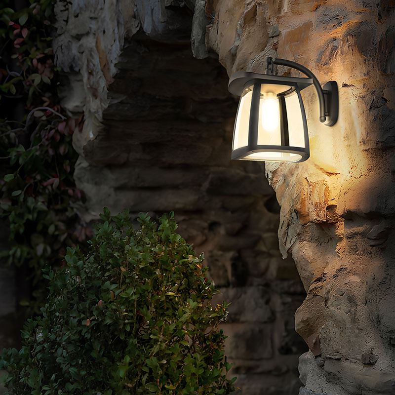 Lampa Solara LED Portabila de Exterior pentru curte, gradina, terasa, Camping, 350 lumeni, 4 Moduri de utilizare, Black - foto 9