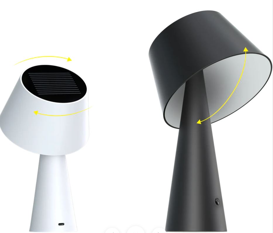 Lampa Solara LED Portabila si Reincarcabila de Interior Exterior, 500 lumeni, 4 Moduri de utilizare, panou solar, Black - foto 9