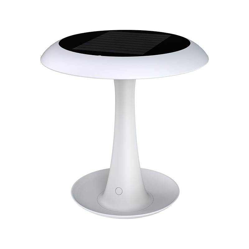 Lampa Solara LED Portabila si Reincarcabila de Interior Exterior, Hat 500 lumeni, 4 Moduri de utilizare, panou solar, White - foto 1