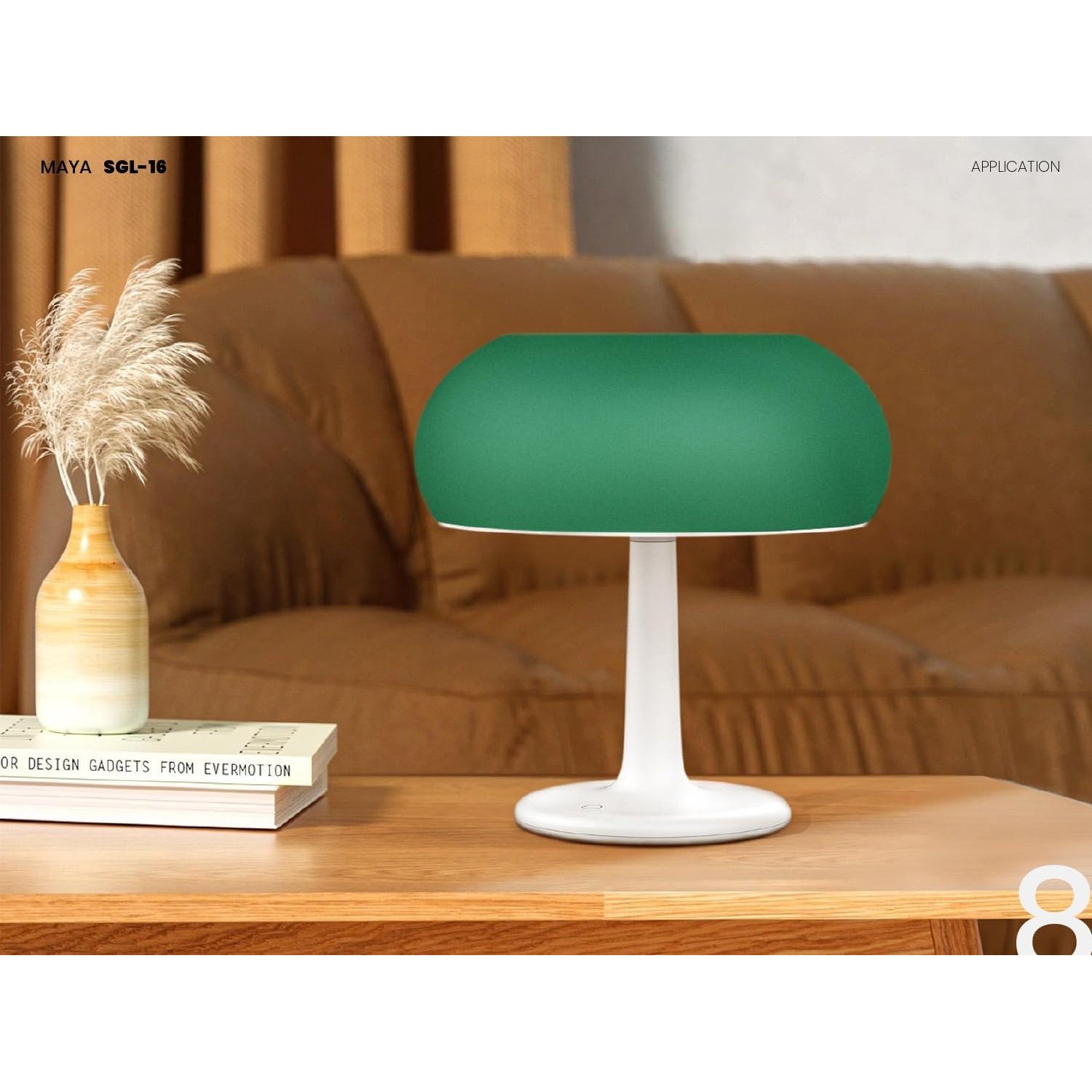 Lampa Solara LED Portabila si Reincarcabila de Interior Exterior, Mushroom 500 lumeni, 4 Moduri de utilizare, panou solar, Green - foto 3