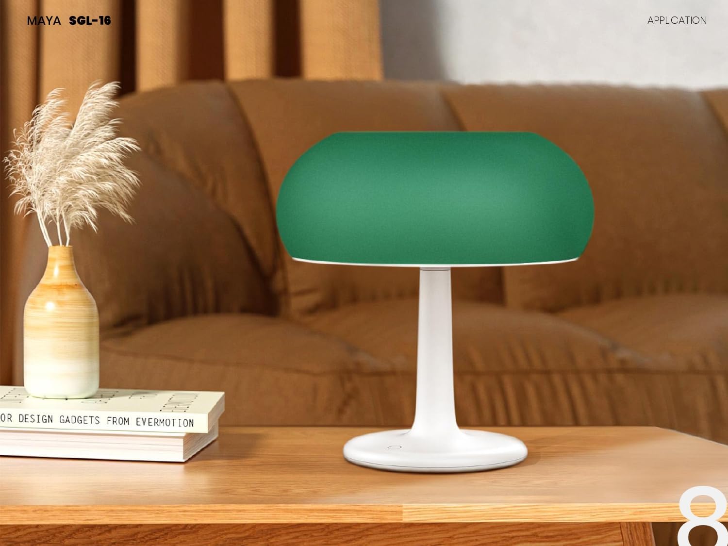 Lampa Solara LED Portabila si Reincarcabila de Interior Exterior, Mushroom 500 lumeni, 4 Moduri de utilizare, panou solar, Green - foto 7