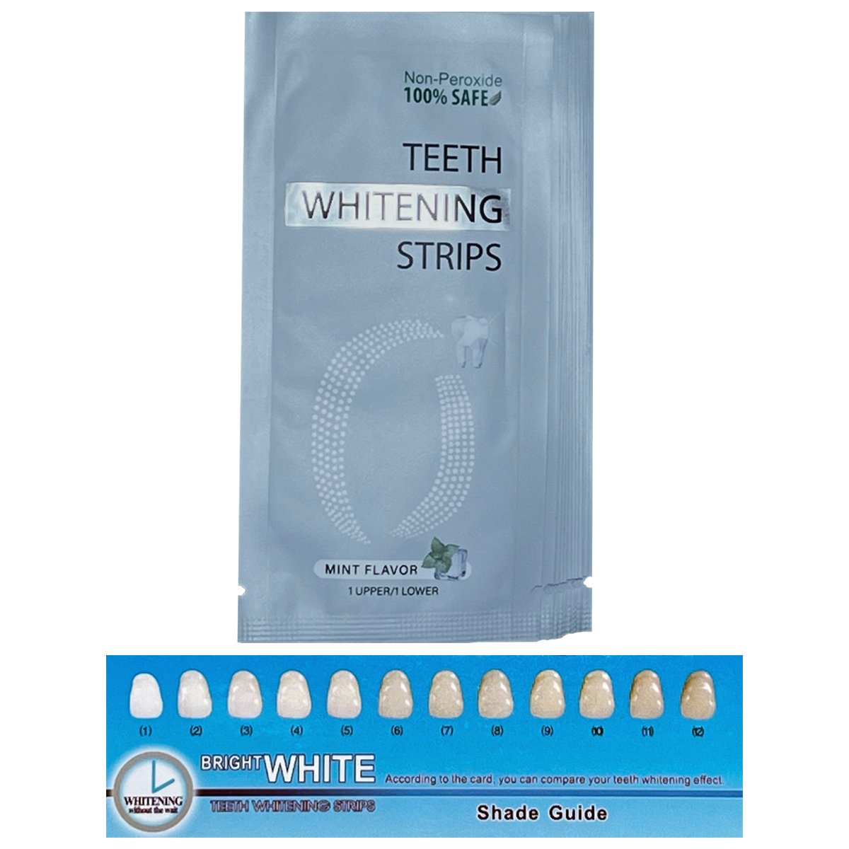 Set Benzi pentru albirea dintilor, Fara peroxid, 14 plicuri, 28 strips 65 g - foto 2