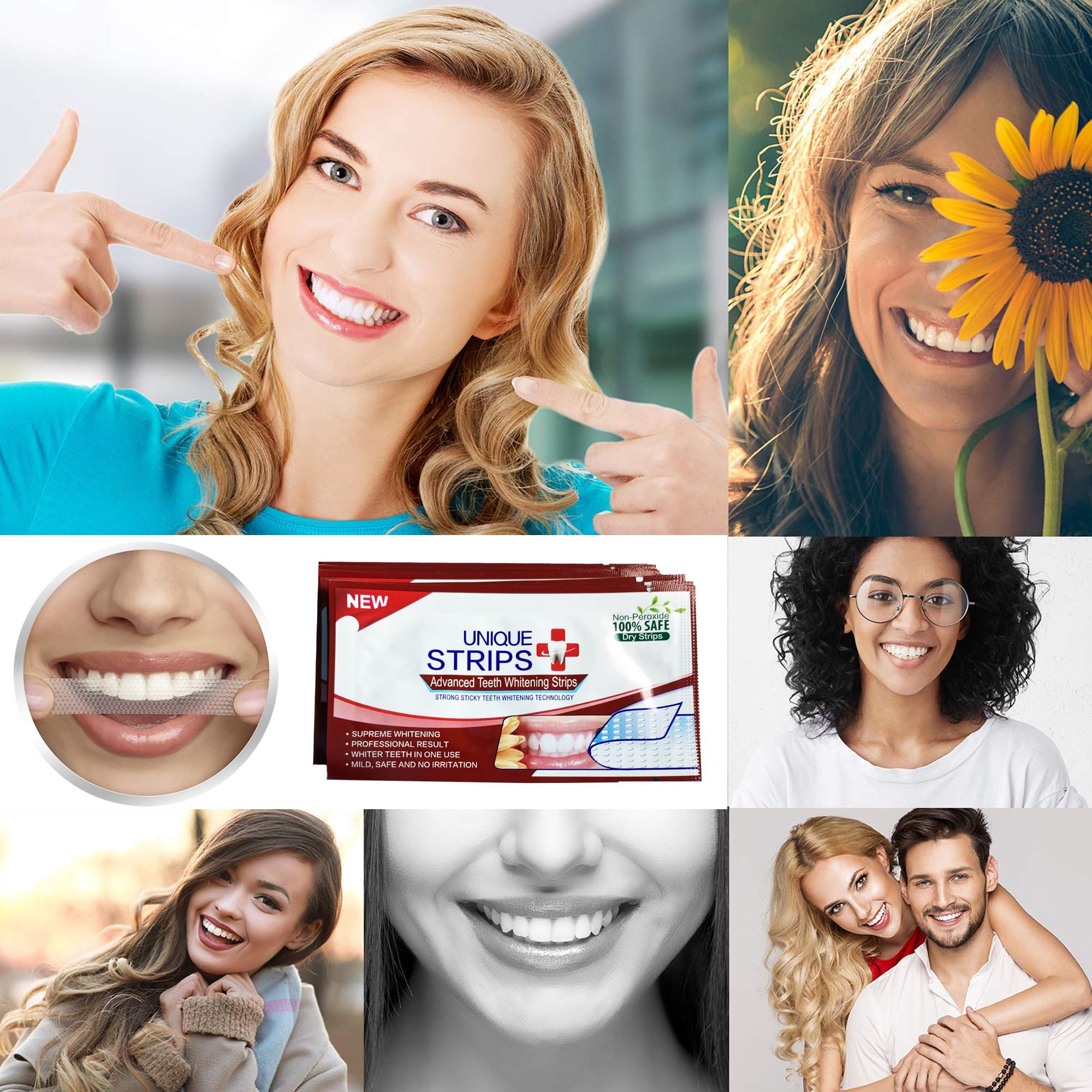 Set Benzi pentru albirea dintilor, Fara peroxid, 14 plicuri, 65 g - foto 11