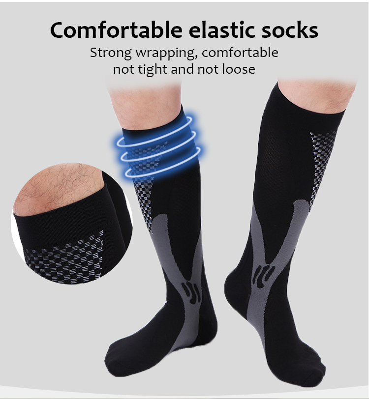 Sosete Compresie Copper Fit, fara miros, pentru circulatie, compresie graduala, marime 35-37, Negre, S/M - foto 8