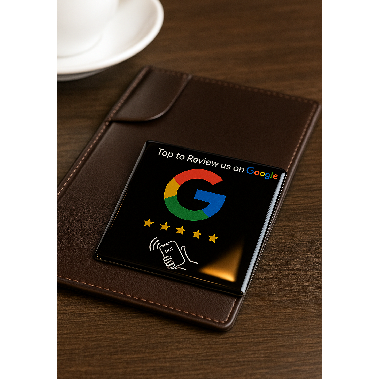 Sticker Epoxy Google Review, tehnologie NFC, 5×5 cm 5 Bucati - foto 11
