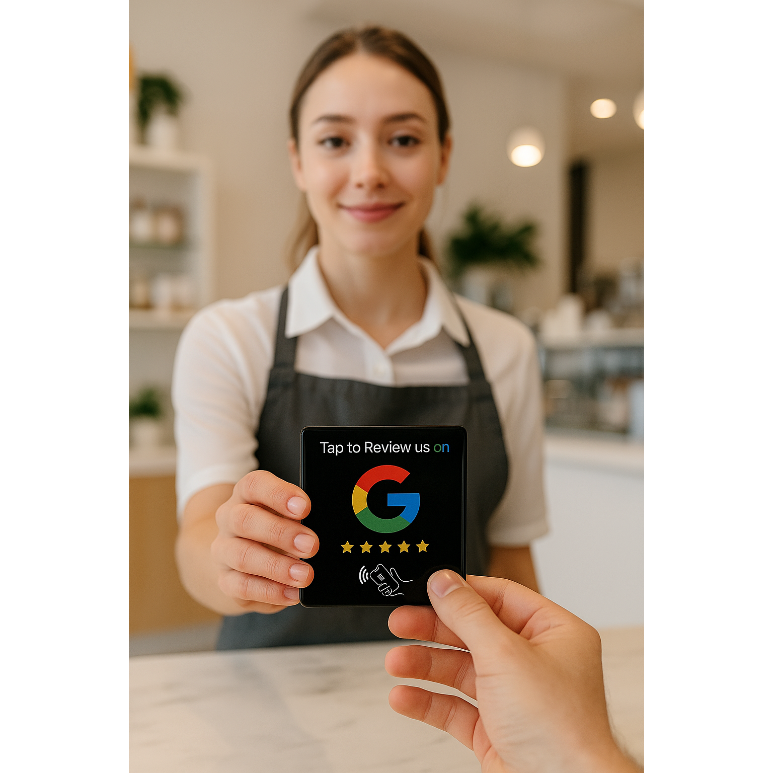 Sticker Google Review Epoxy : Smart Tap NFC pentru recenzii instantanee - foto 10